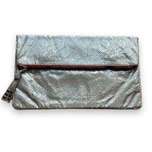 ✨Faux Snakeskin Clutch